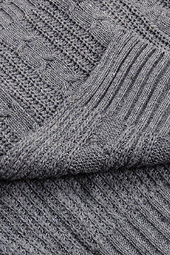Basic Cable Knit Long Cardigan
