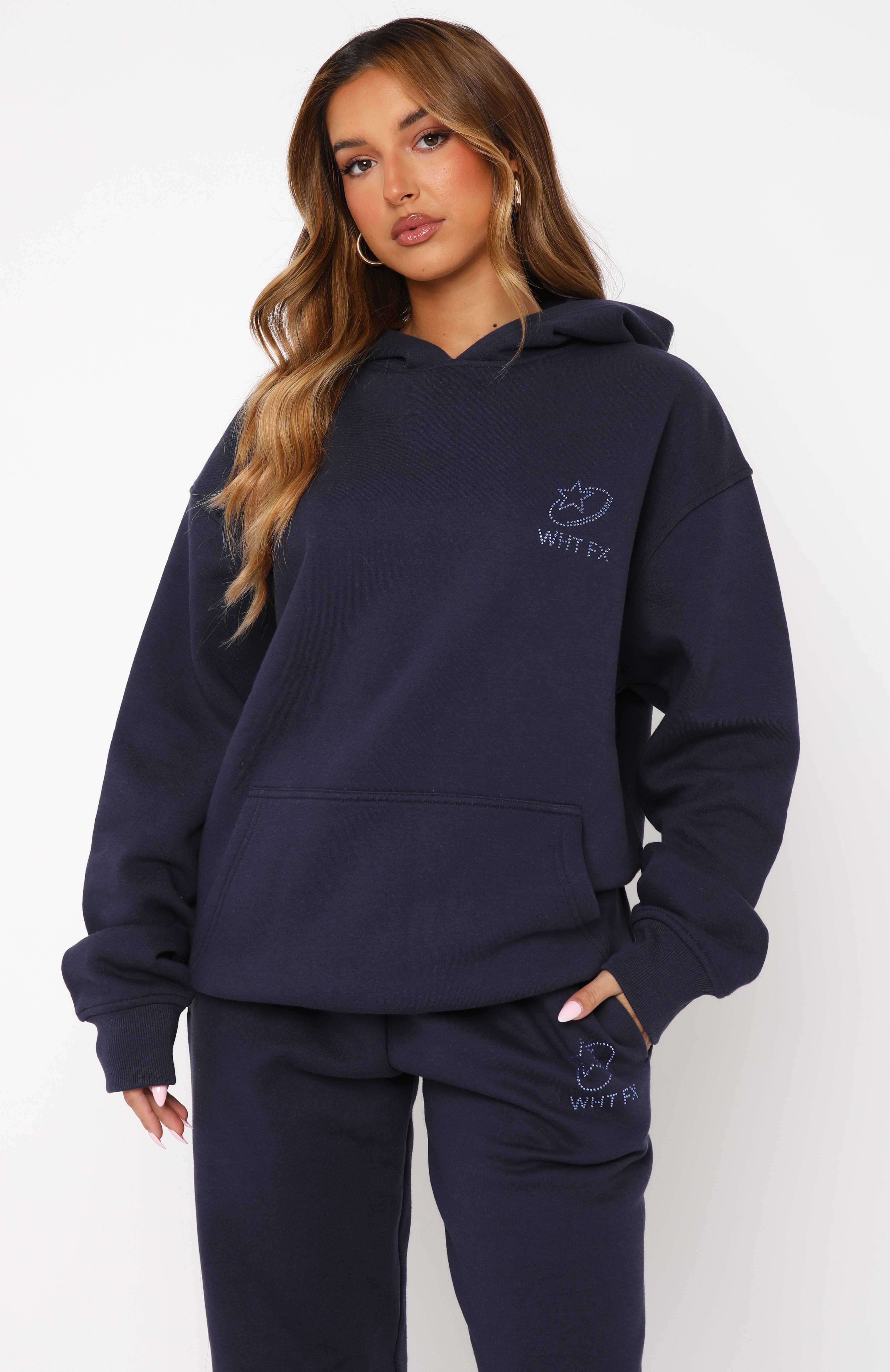 Always Shining Oversized Navy Hoodie