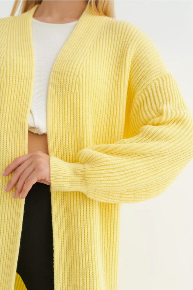 Oversized Long Knit Cardigan