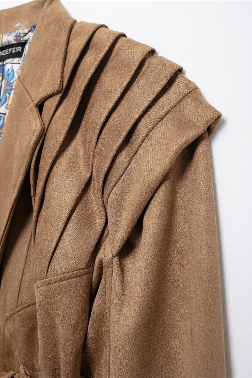 Trendy Tie Waist Mini Coat