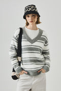 Loose V Neck Knit Sweater