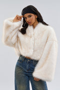 Retro Faux Fur Mini Coat