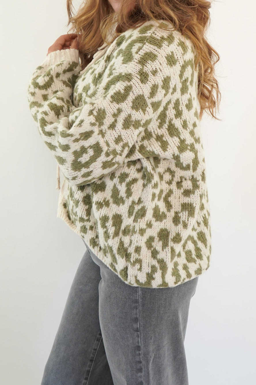 Colorblock Stripe Stitched Cardigan
