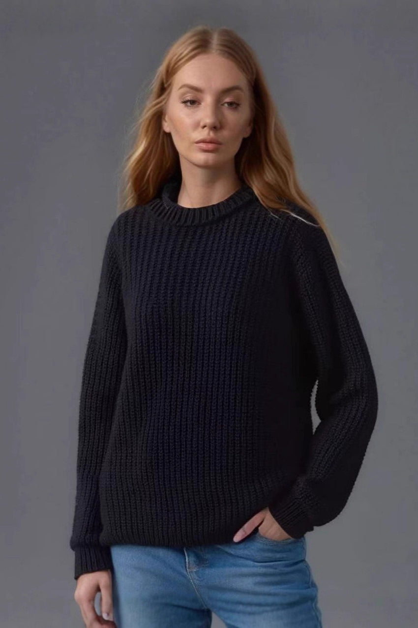 Casual Lantern Sleeve Sweater