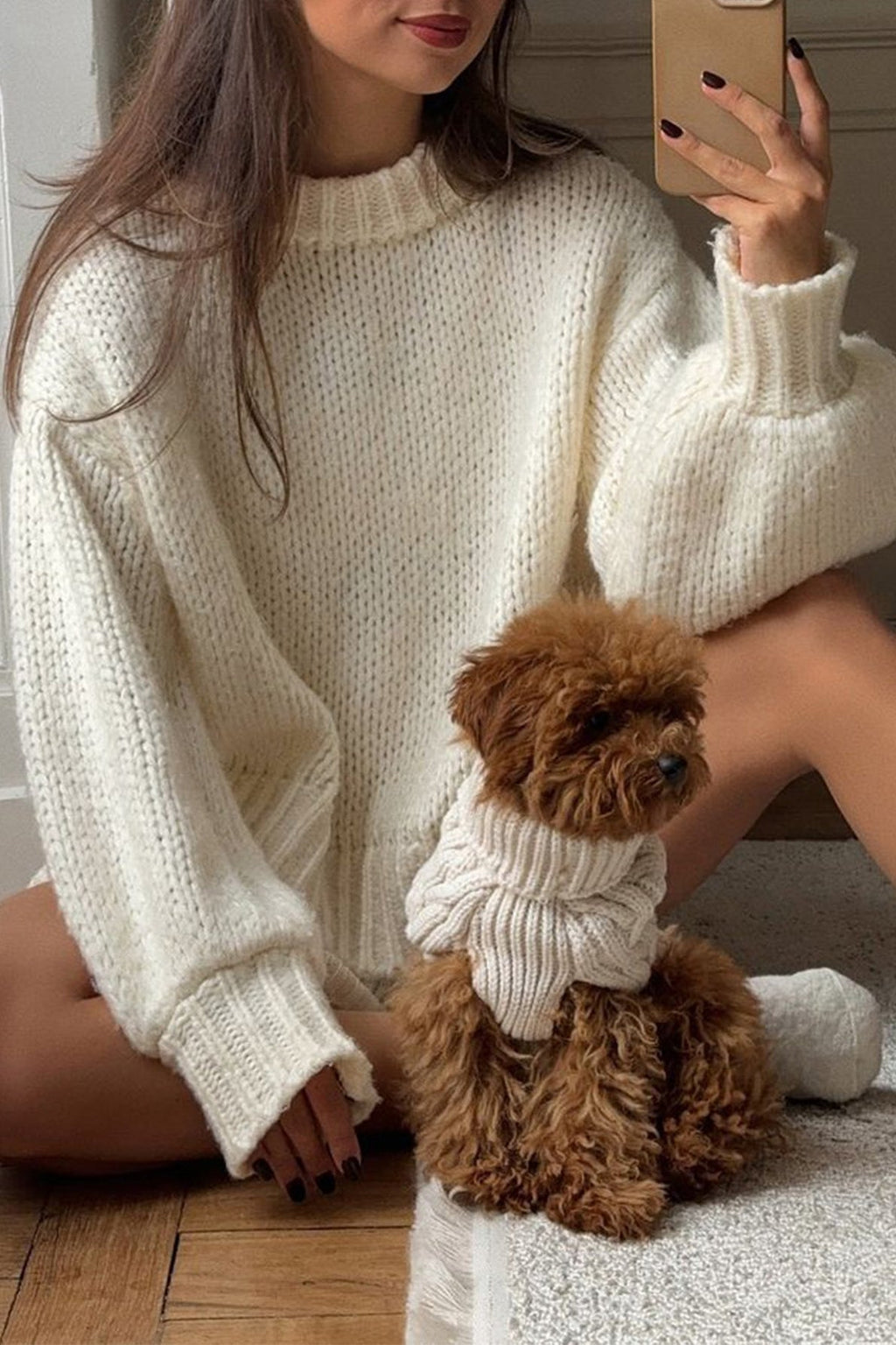 Basic Crew Neck Layered Sweater
