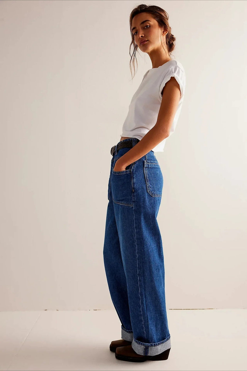 Vintage Washed Wide Leg Jean