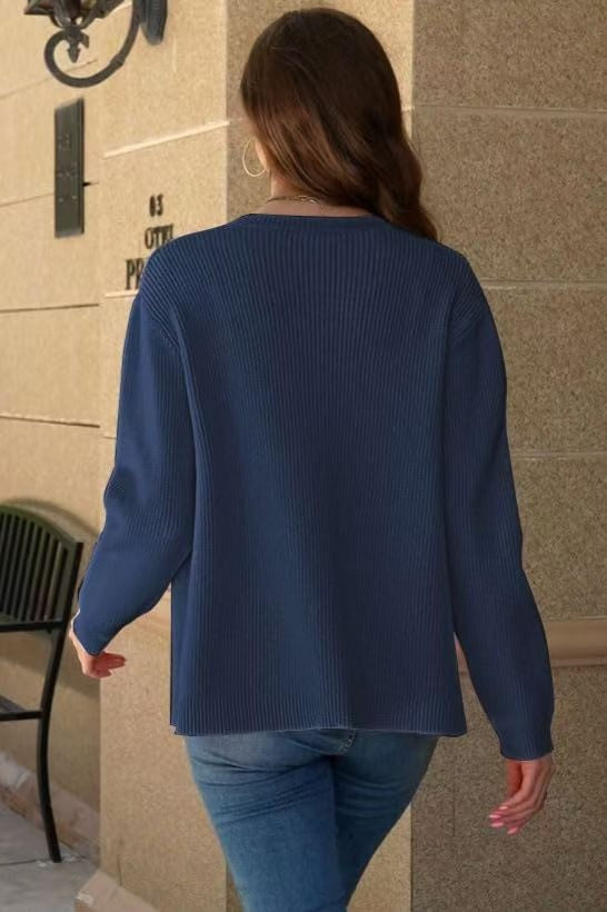 Cozy Knit Long-Sleeve Cardigan