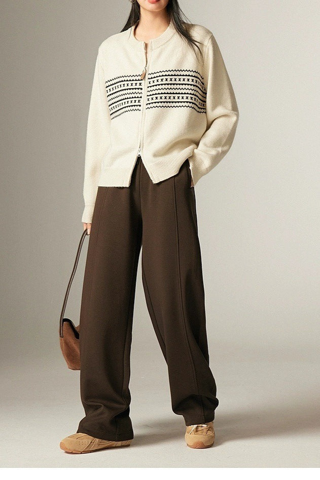 Retro Jacquard Knit Sweater