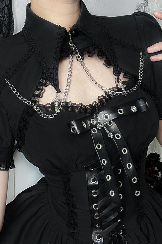 Strap Dress Cover Gothic Dress