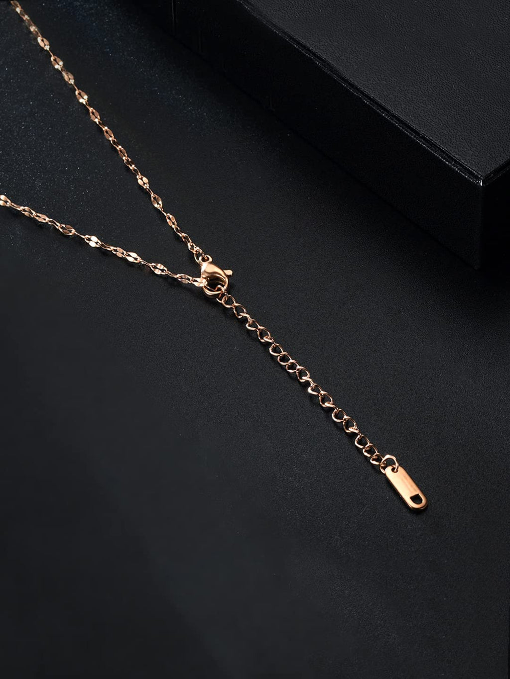 Rose Gold Heart Crystal Necklace
