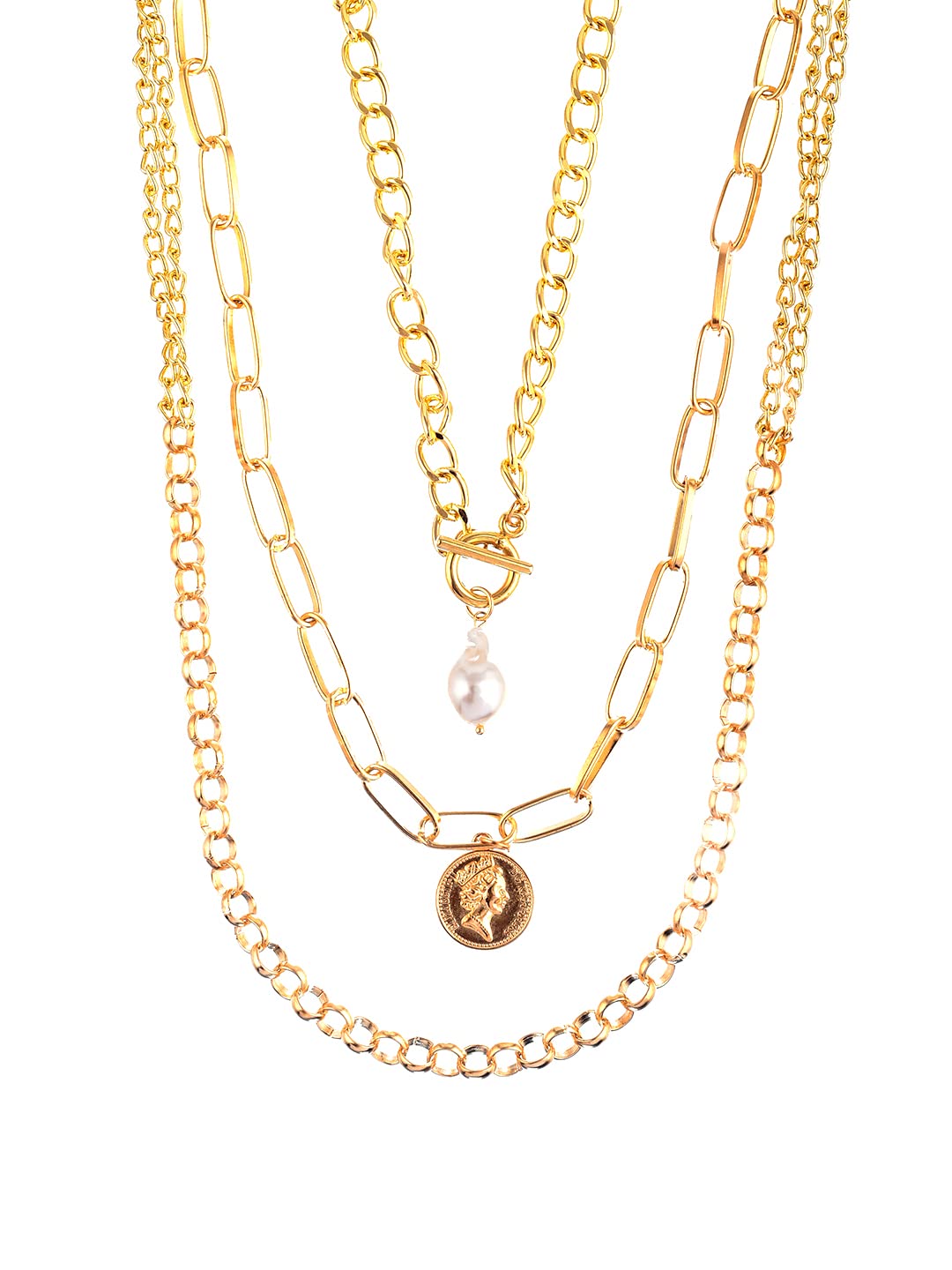 Multicolor Thick Layer Chain Necklace