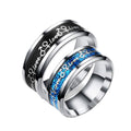 Carbon Fibre Titanium Steel Couple Ring
