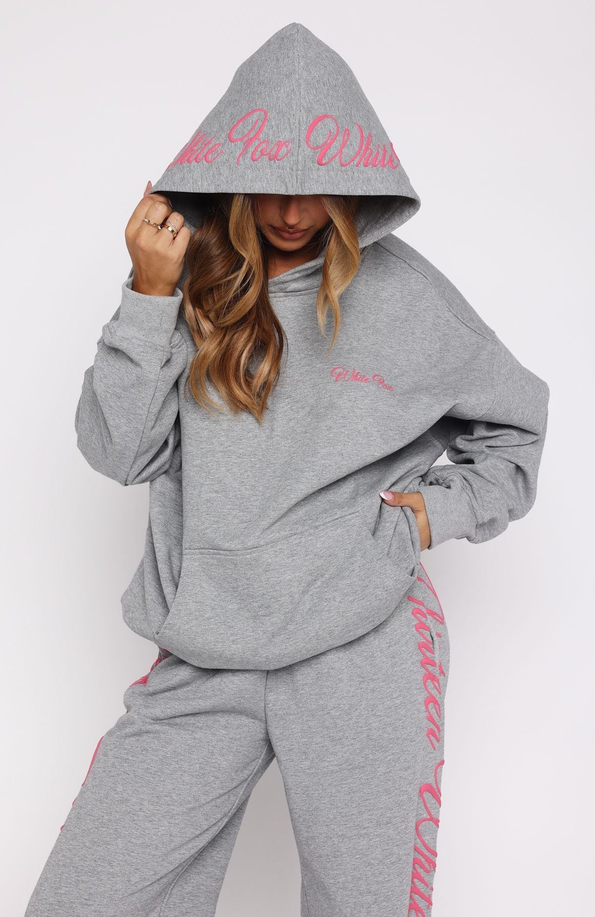 Lucky Thirteen Shaya Oversized Dark Grey Marle Hoodie