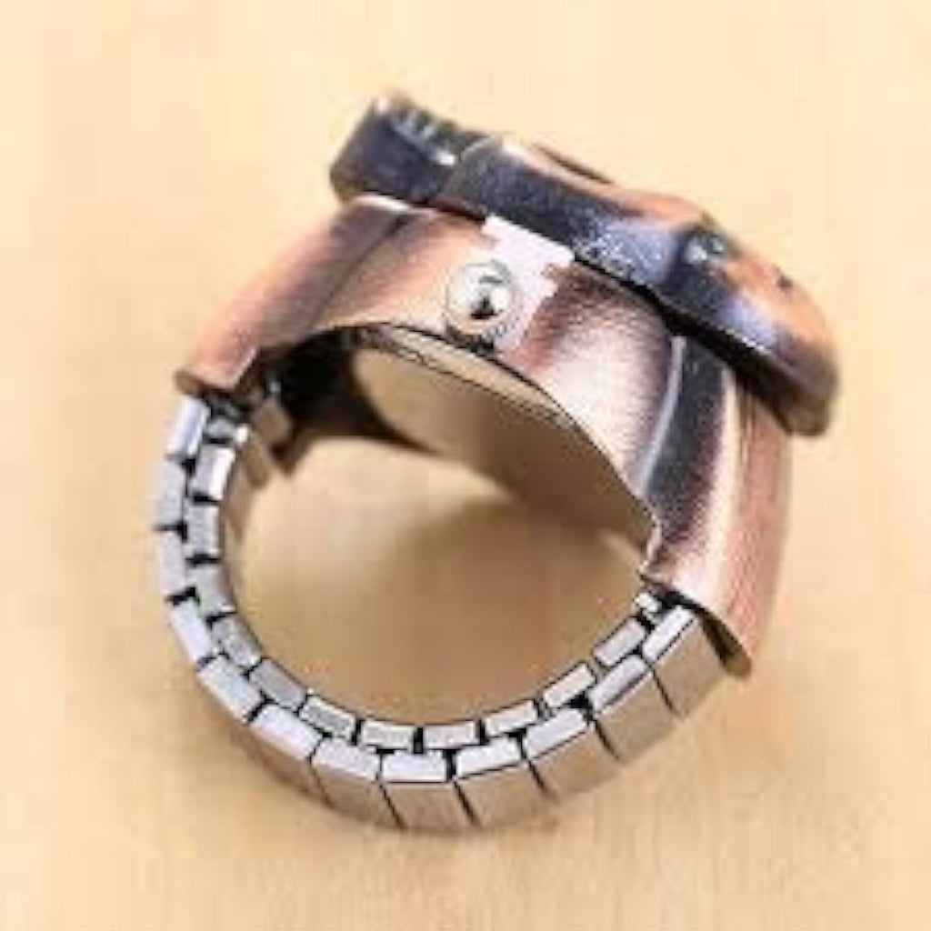 Dial Analog Stretchable Watch Finger Ring