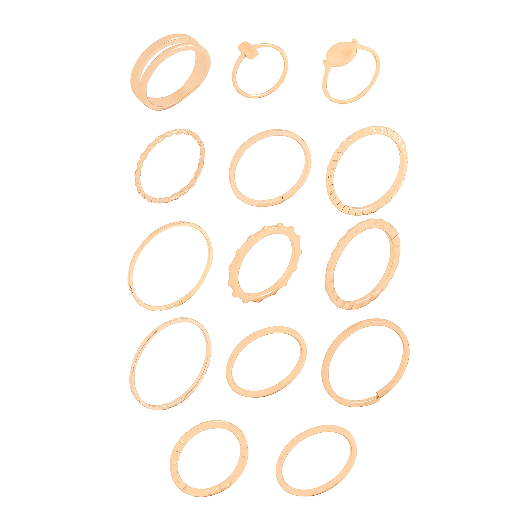 Gold Geometric Aesthetic Knuckle Ring