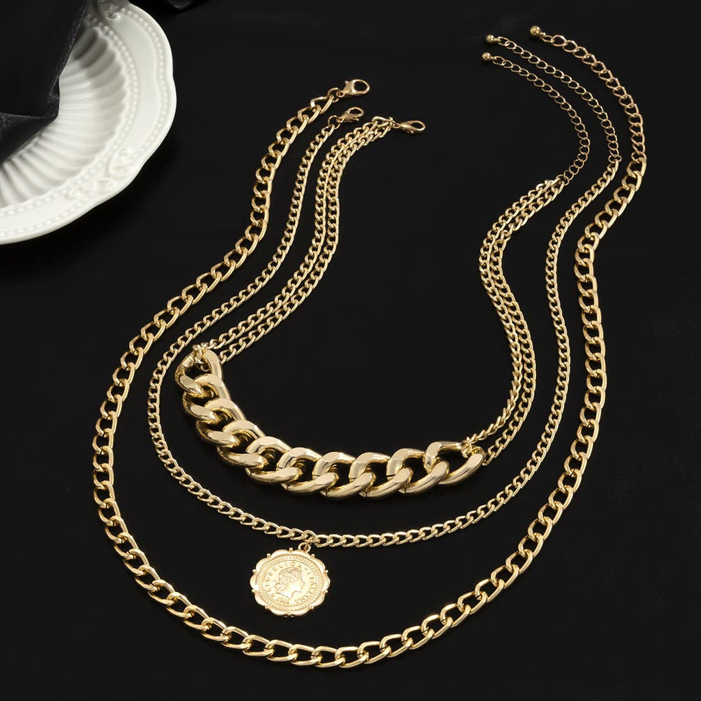 Multicolor Thick Chain Choker Necklace