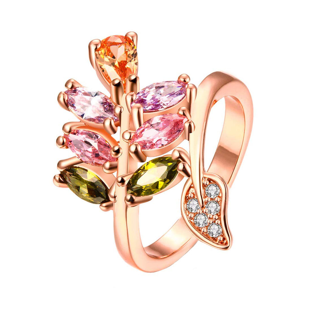 Multicolor Swiss Zircon Adjustable Ring