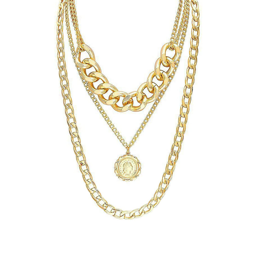 Multicolor Thick Chain Choker Necklace