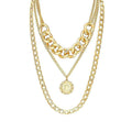 Multicolor Thick Chain Choker Necklace