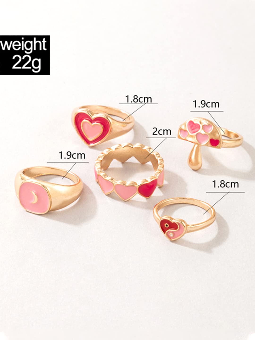 Gold Plated Stackable Midi Finger Ring