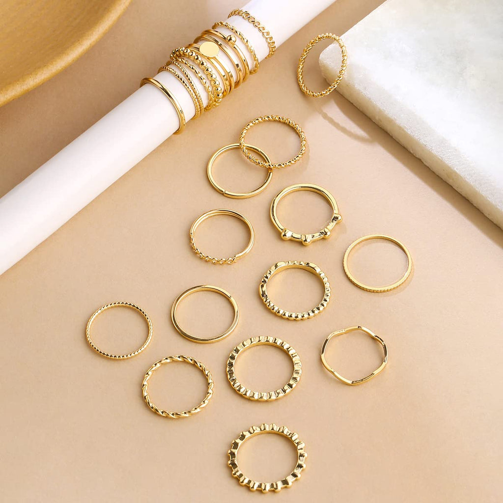 Gold Plated Twenty Four Piece Golden Ring