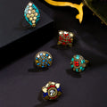 Gold Tone Laac Five Piece Ring