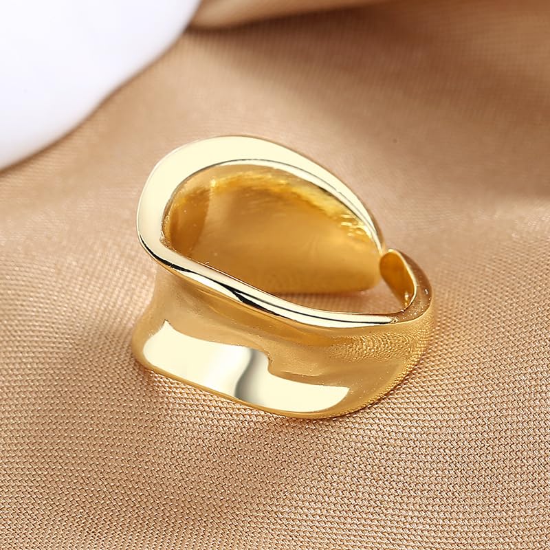 Gold Plated Adjustable Finger Band Ring