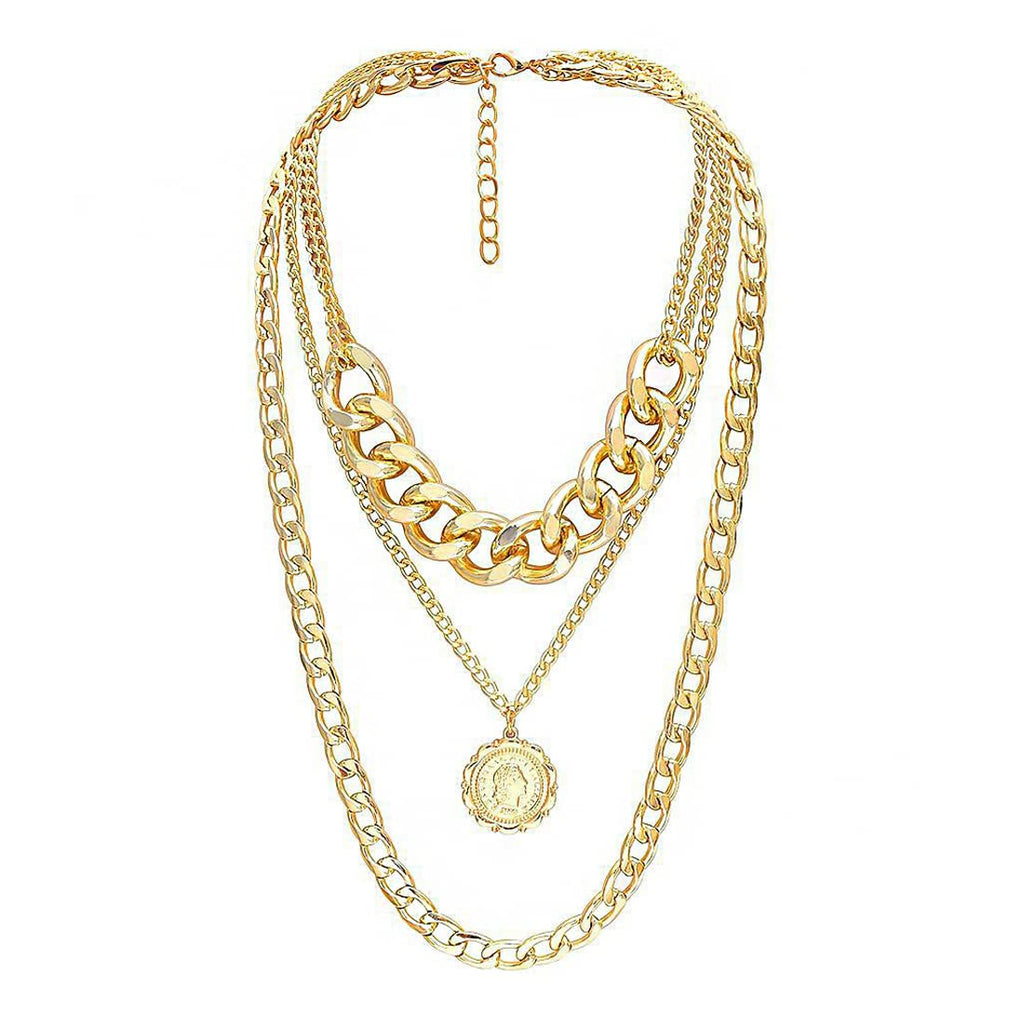 Multicolor Thick Chain Choker Necklace