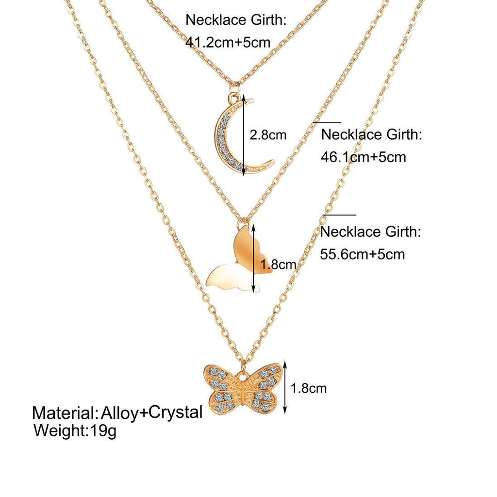 Gold Multilayer Chain Choker Necklace
