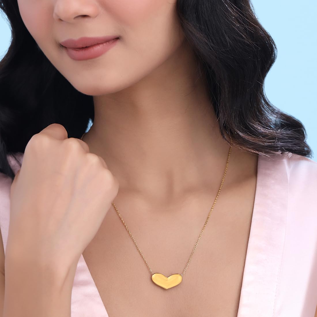 Heart Stainless Gold Pendant Necklace