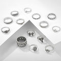 Oxidised Silver Vintage Aesthetic Ring