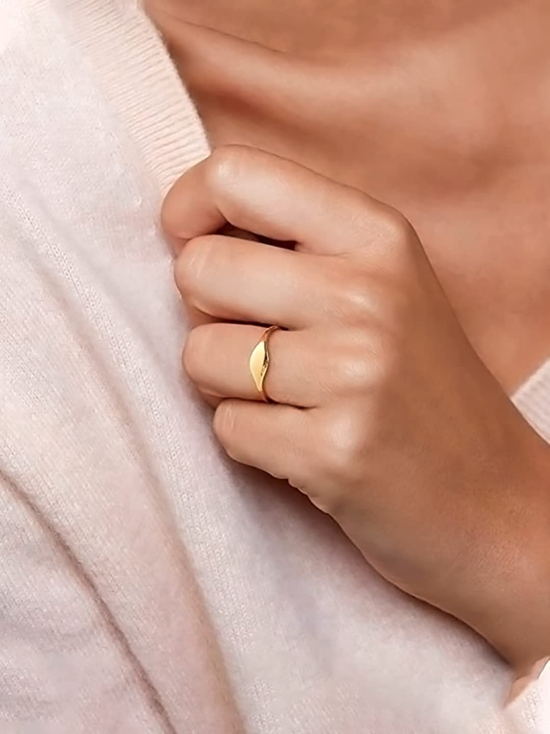 Gold Plated Adjustable Fashion Finger Ring