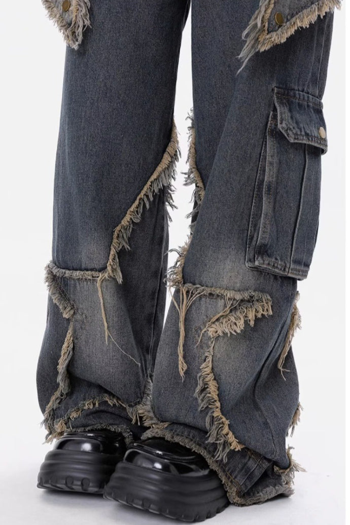 High Waist Wide Leg Workwear Jean