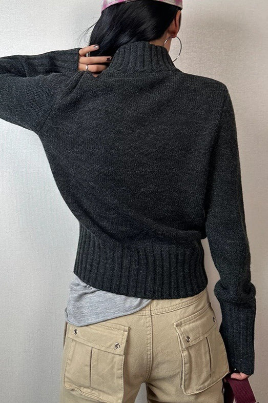 Thickened Turtleneck Knit Sweater
