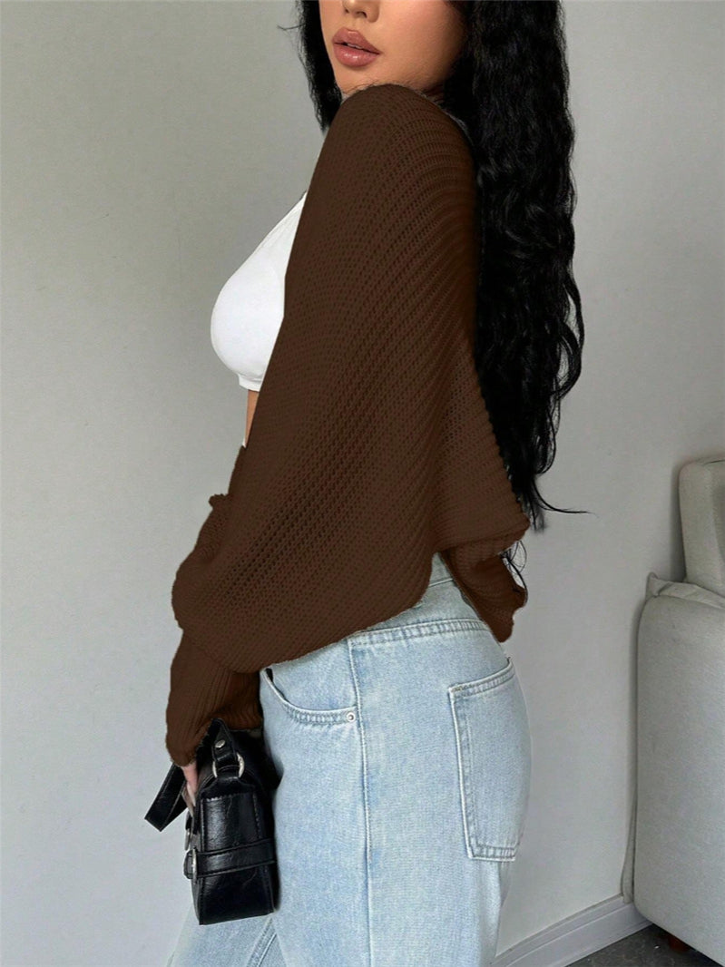Relaxed Knit Shrug Cardigan