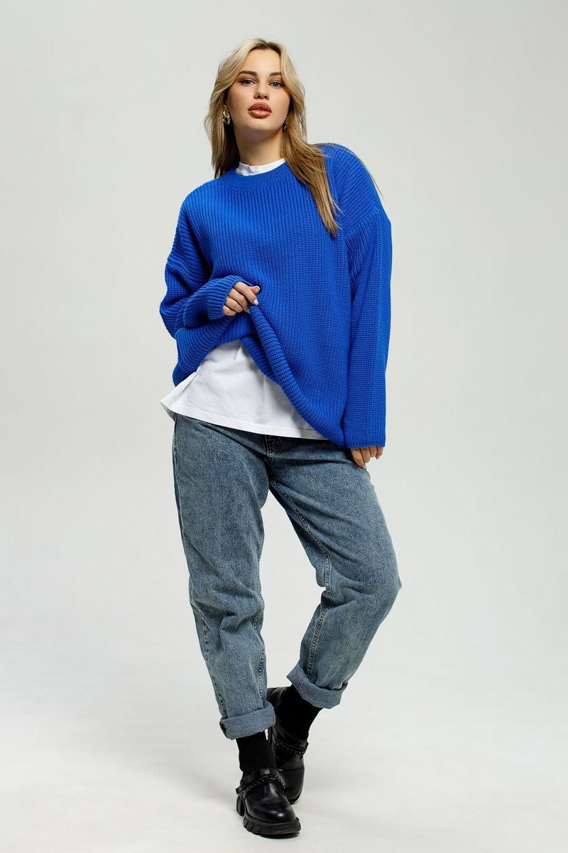 Relaxed Pullover Knit Sweater