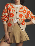 Long-Sleeve Patterned Cardigan