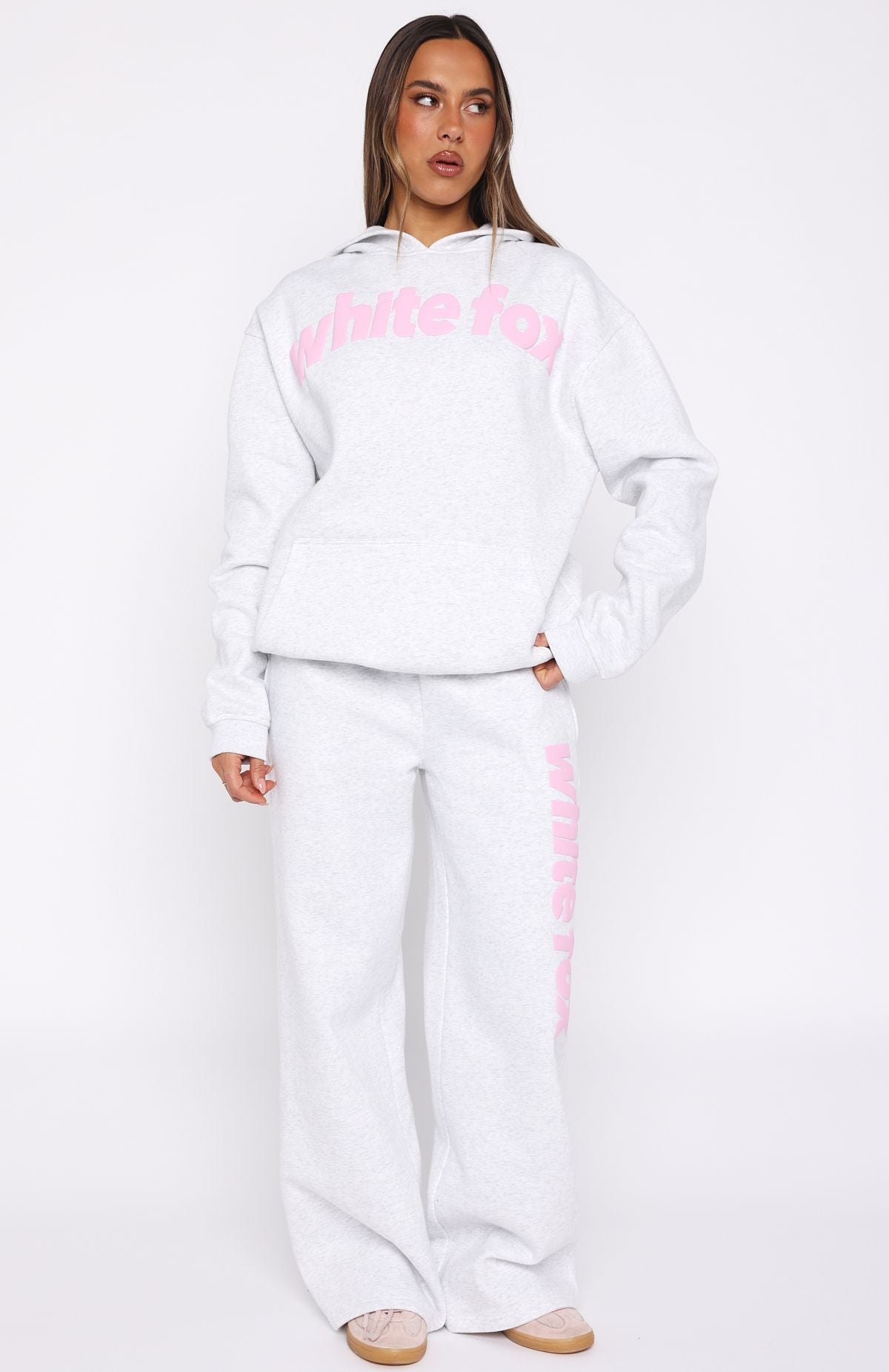 From Archives Kenzie Oversized Grey Marle Hoodie