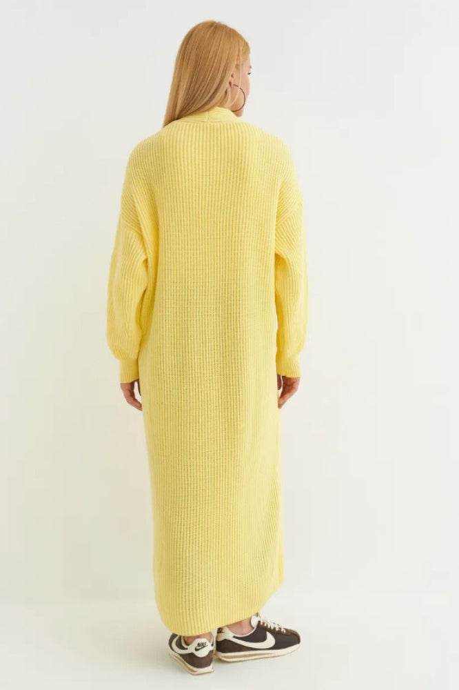 Oversized Long Knit Cardigan