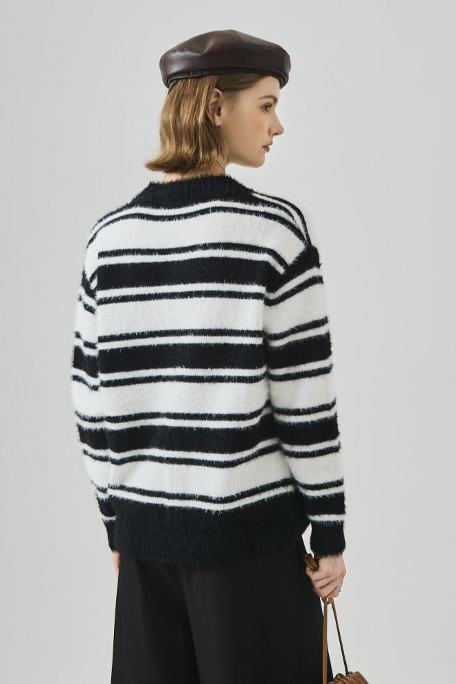 Loose V Neck Knit Sweater