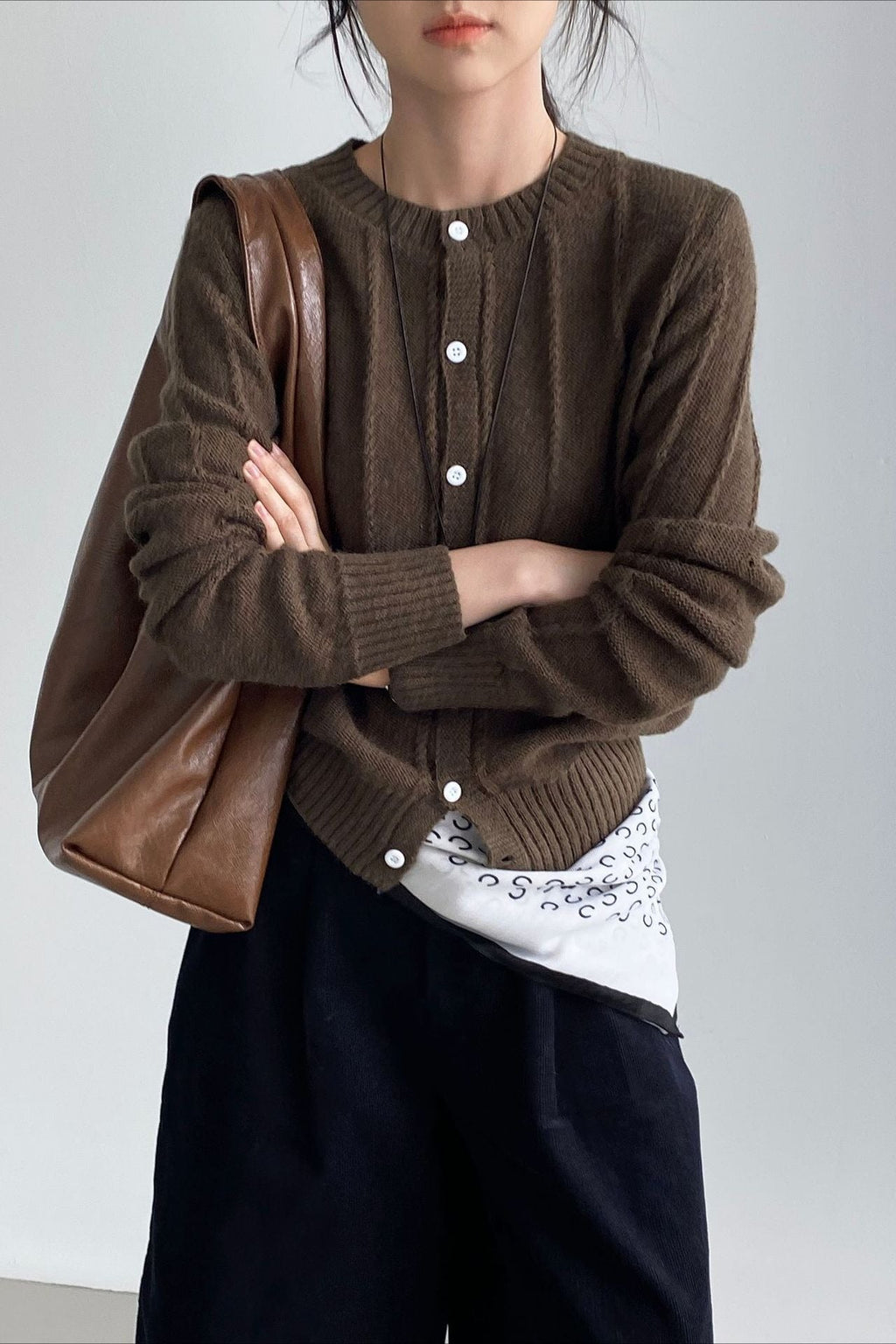 Elegant Wool Knit Cardigan