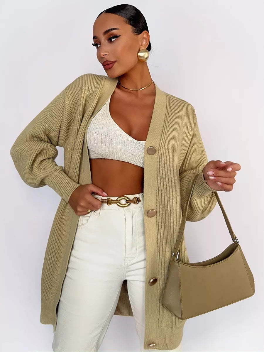 Simple Relaxed Knit Cardigan