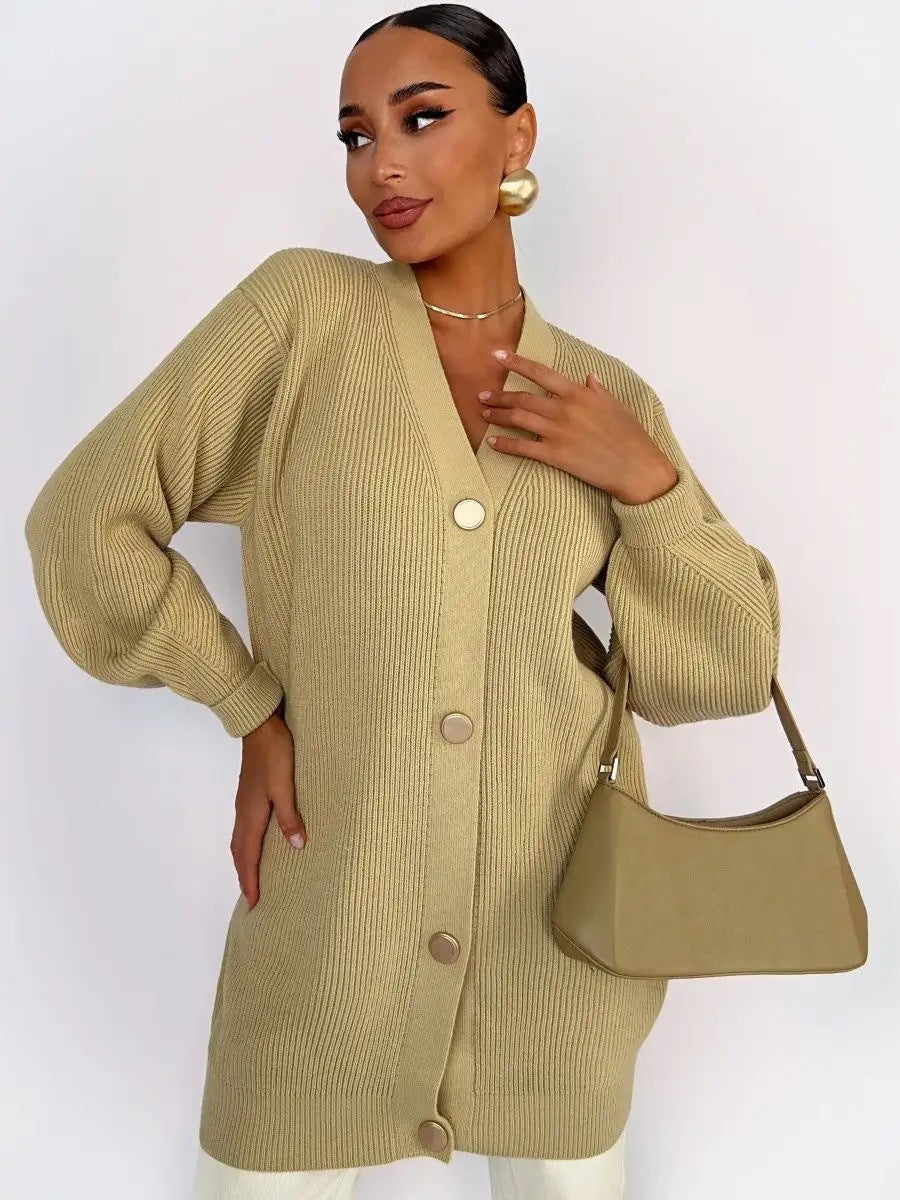Simple Relaxed Knit Cardigan