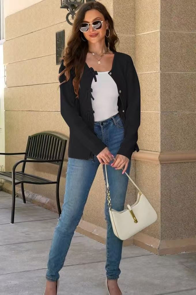 Cozy Knit Long-Sleeve Cardigan