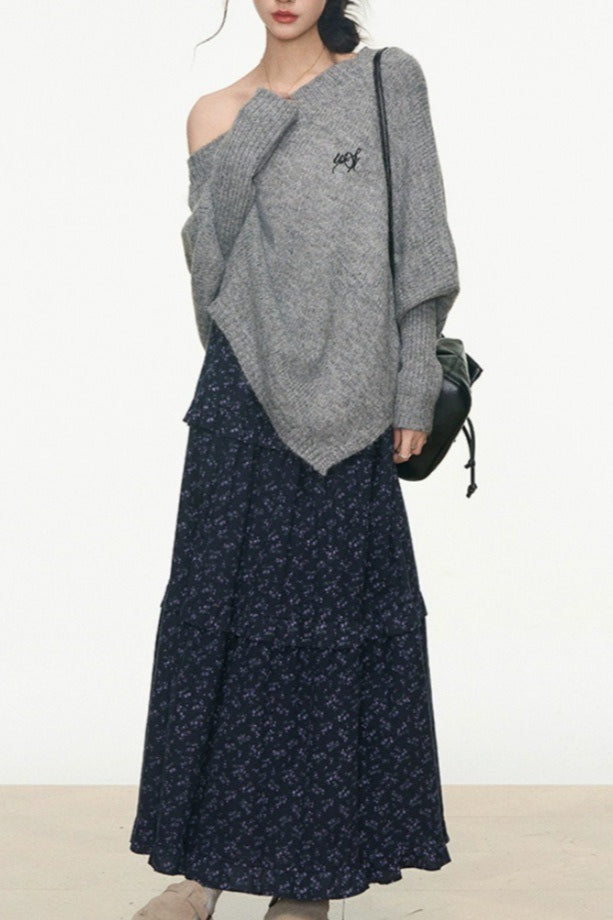 Loose Off Shoulder Sweater