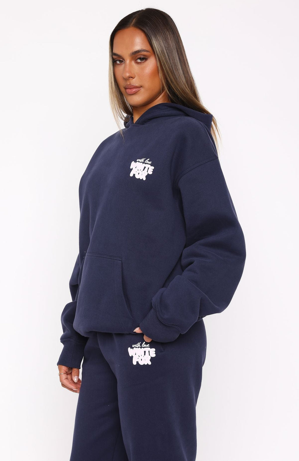 With Love Always Navy Hoodie