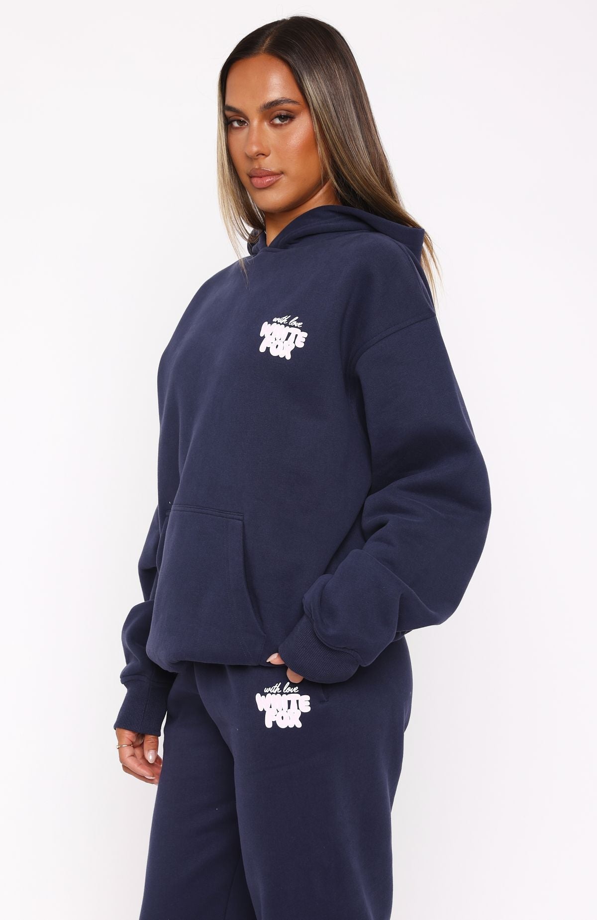 With Love Always Navy Hoodie