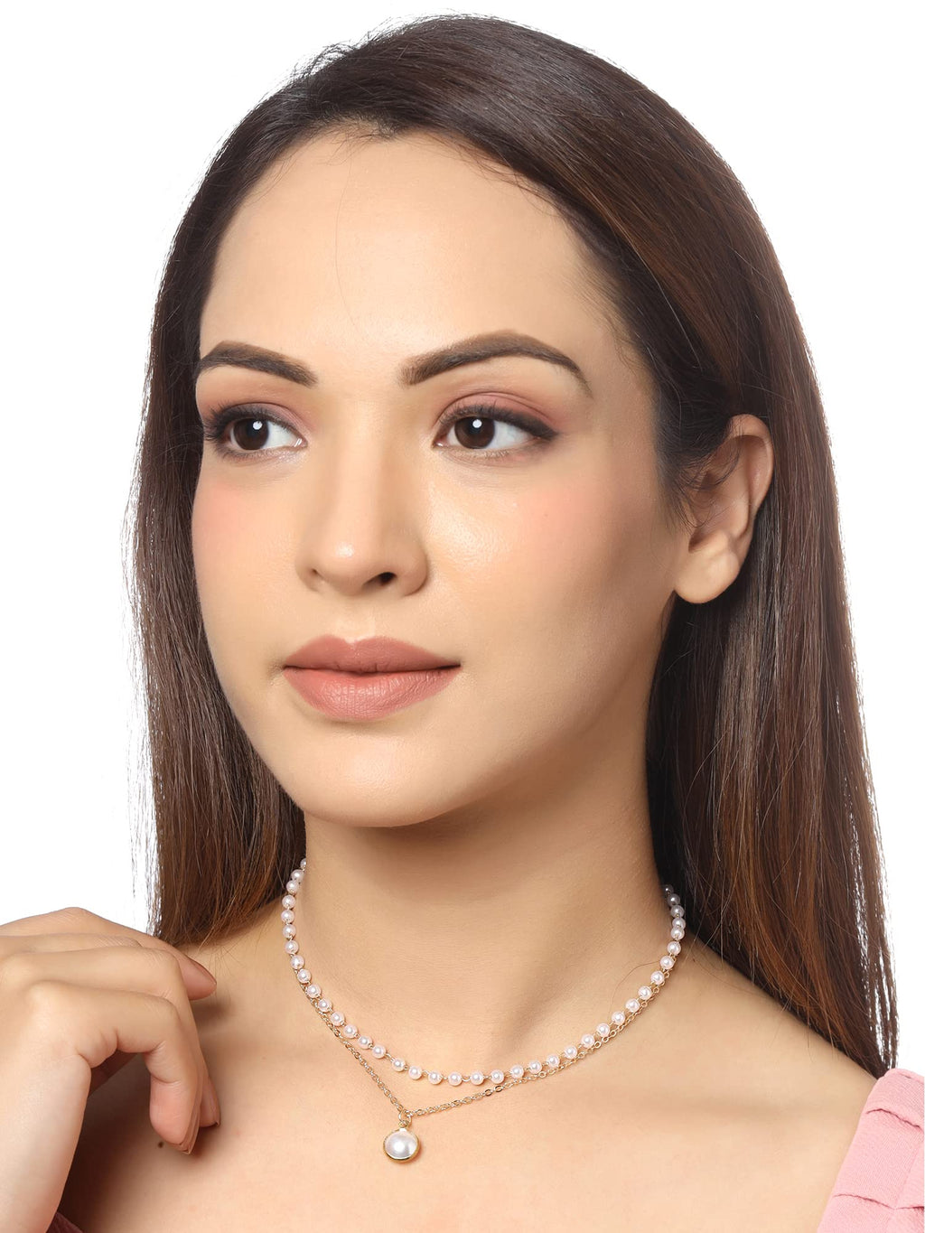 Long Chain Pendant Combo Necklace