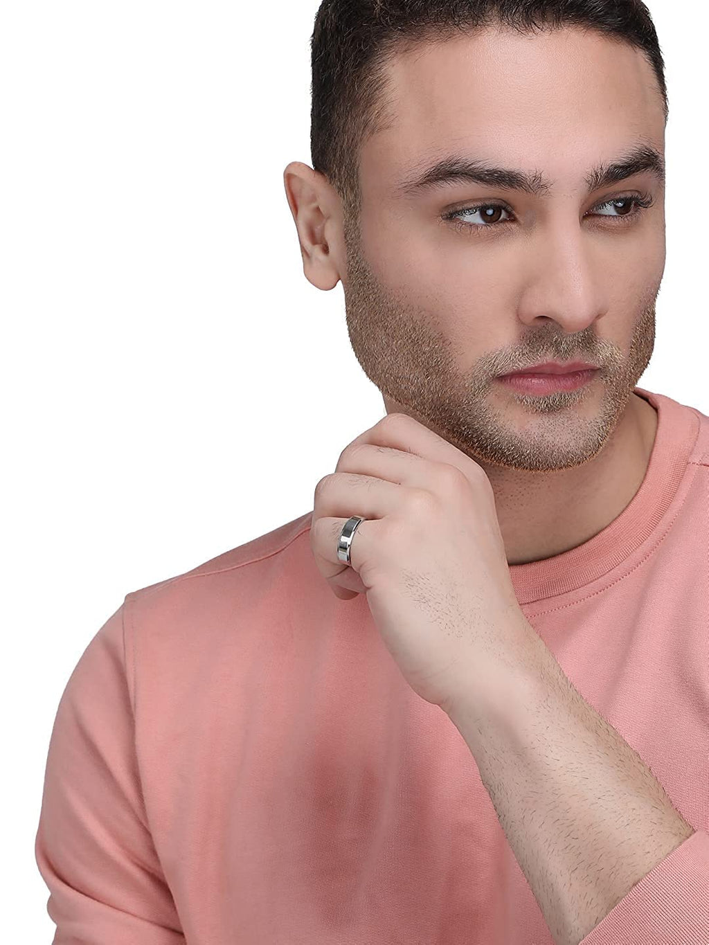 Stainless Steel Silver Band Ring