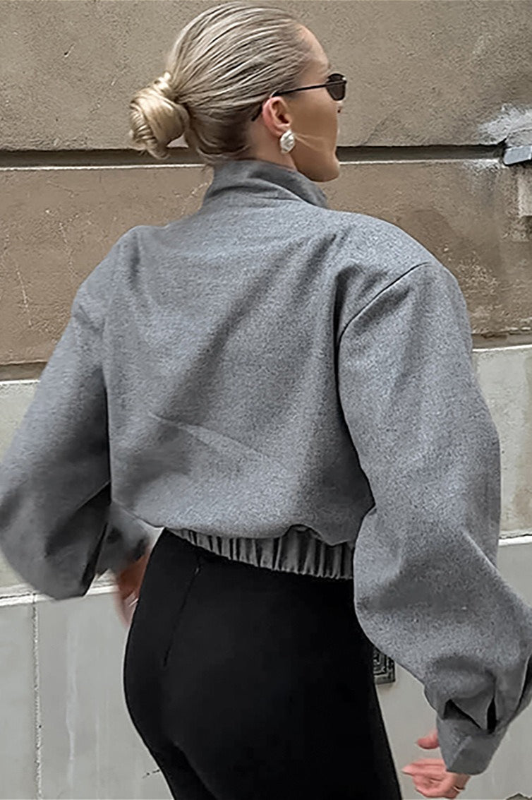 Chic Short Wool Blend Coat